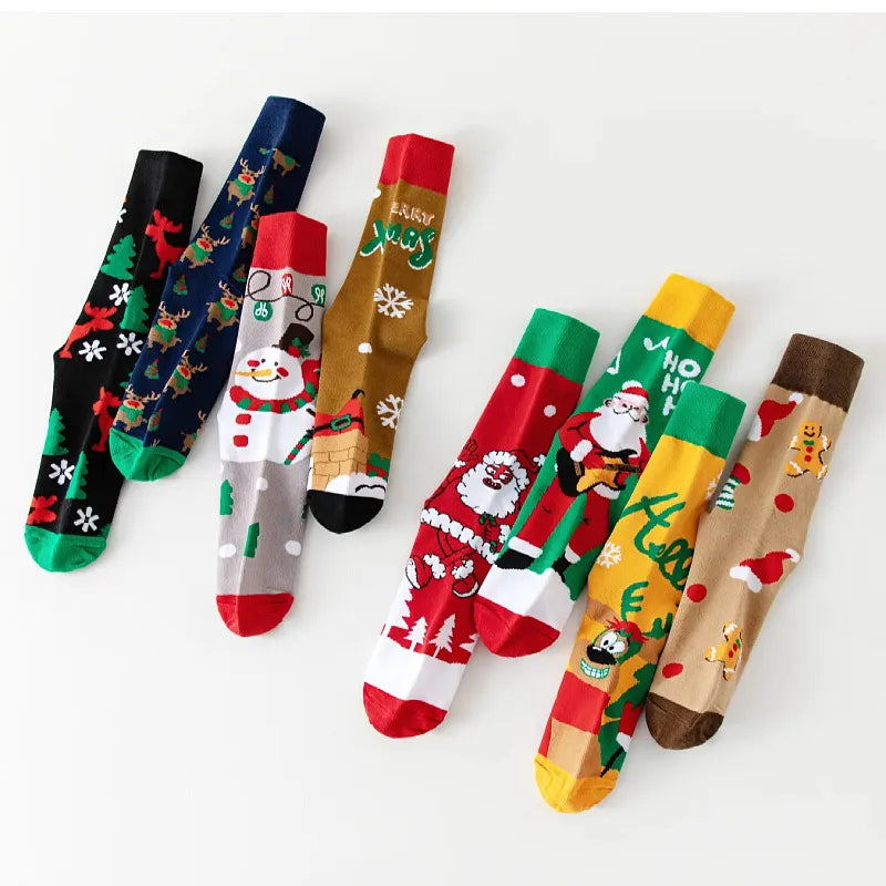 Christmas Themed Mid-Calf Socks