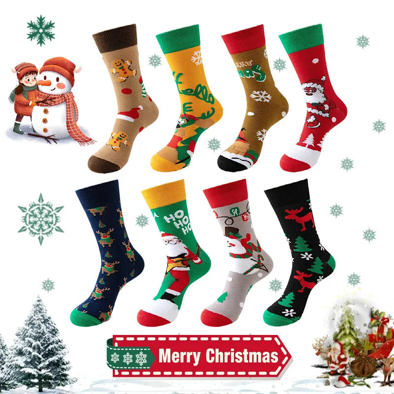 Christmas Themed Mid-Calf Socks