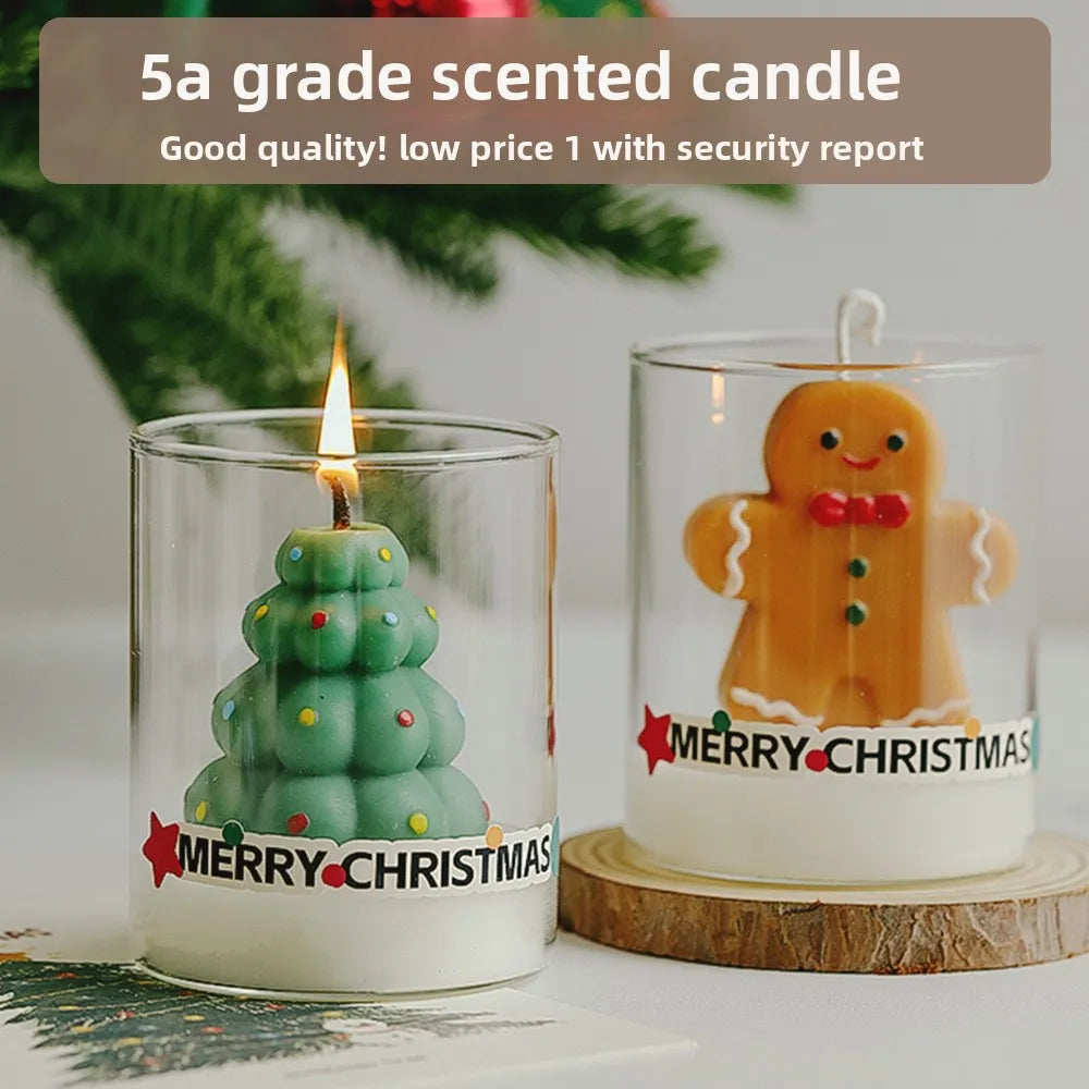 Christmas Scented Candle in Festive Shape