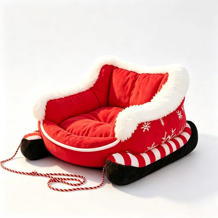 Christmas Sled Dog Bed