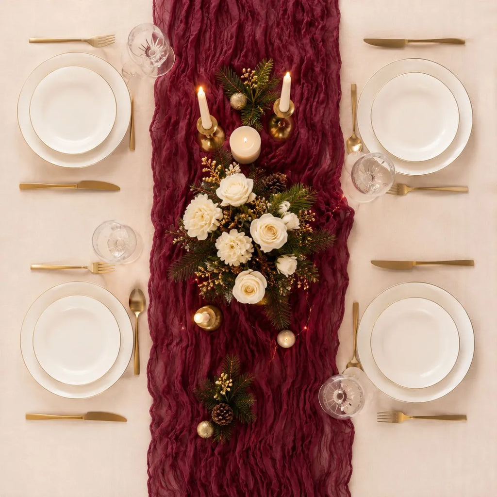 Cheesecloth Table Runner