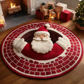 Christmas Round Carpet - Gnome design