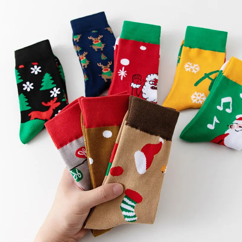 Christmas Themed Mid-Calf Socks