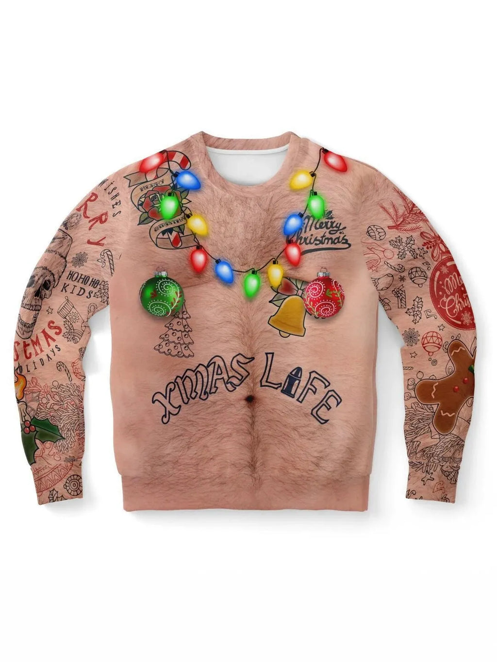 Men's Round-Neck Pullover Christmas Sweatshirt