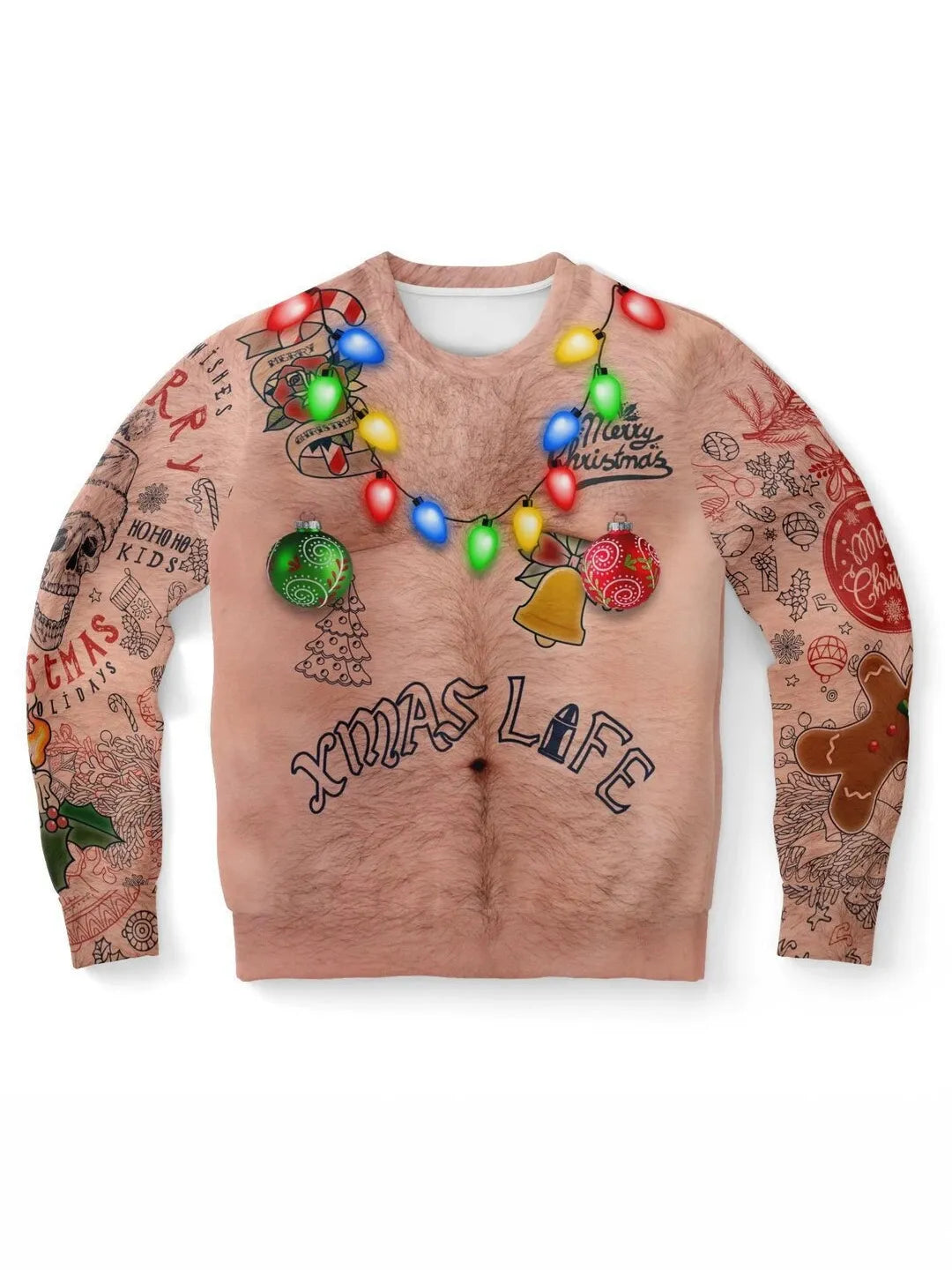 Men's Round-Neck Pullover Christmas Sweatshirt