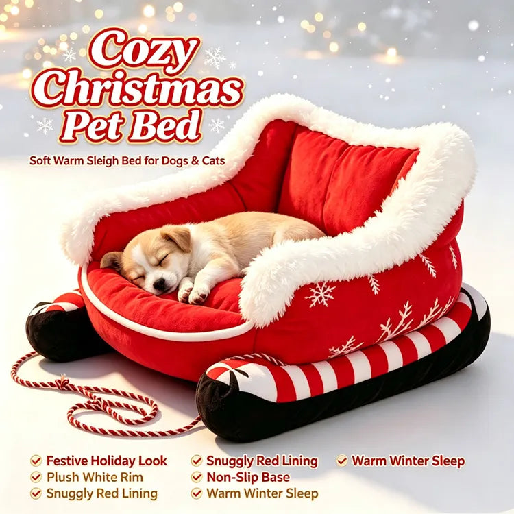 Christmas Sled Dog Bed