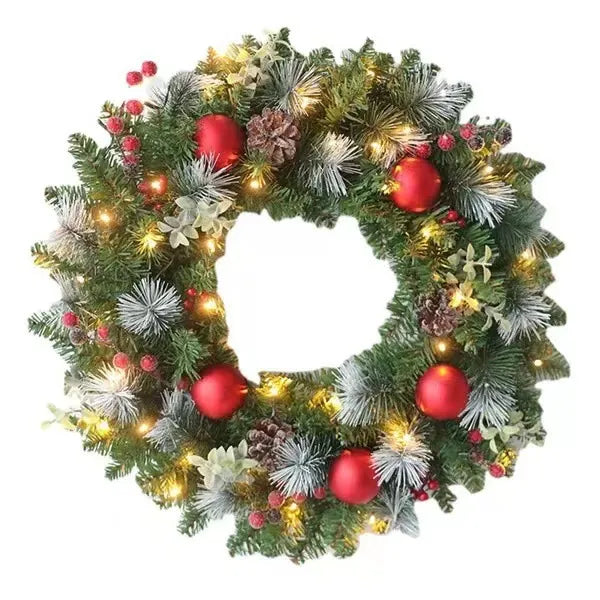 Red Fruit Christmas Wreath - description